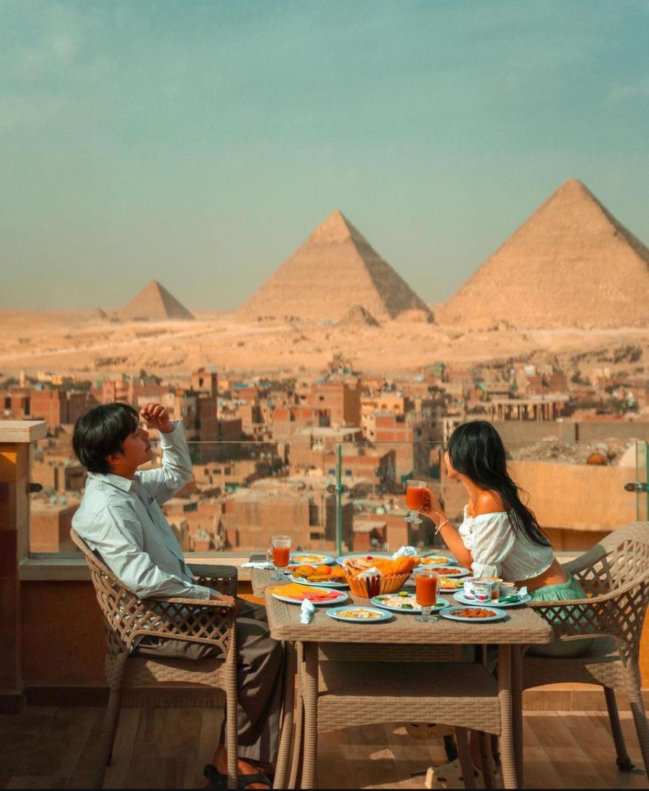 Nazlet el-Sîsi Celia Pyramids View Inn المظهر الخارجي الصورة